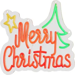 Luca Lighting Neon Light Merry Christmas - rot|grün|gelb