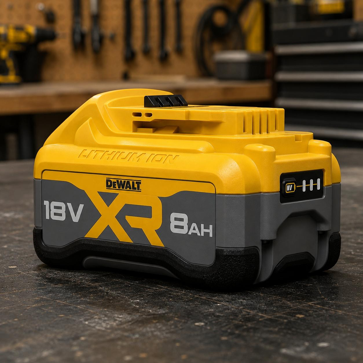Vareonix 18V 8,0Ah Lithium-ion Vervangingsaccu compatibel met DEWALT 18V XR, 8000mAh met LED-indicator