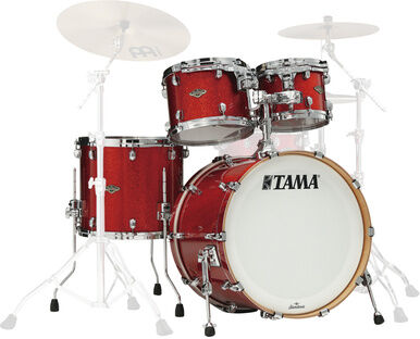 Tama Starcl. Walnut/Birch 4pcs -GRS Garnet Red Sparkle