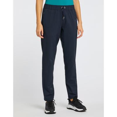 Trainingshose JOY SPORTSWEAR "WEBHOSE ENJA", Damen, Gr. 38, N-Gr, blau (night), Obermaterial: 92% Polyester, 8% Elasthan, Hosen Trainingshose, Trainingshose, aus Polyester und Elasthan, für sportliche Anlässe