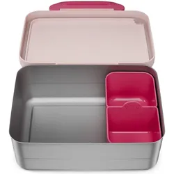 Affenzahn Kid's Edelstahl Brotdose, Lunchbox, Rosa