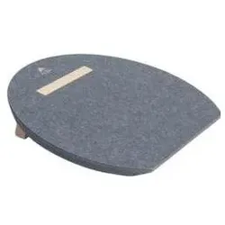 Alba, Fussstütze, Fussstütze MHFEETPET, aus 100% recyceltem PET, grau Neigung von 15 Grad, rutschfeste Oberfläche, z