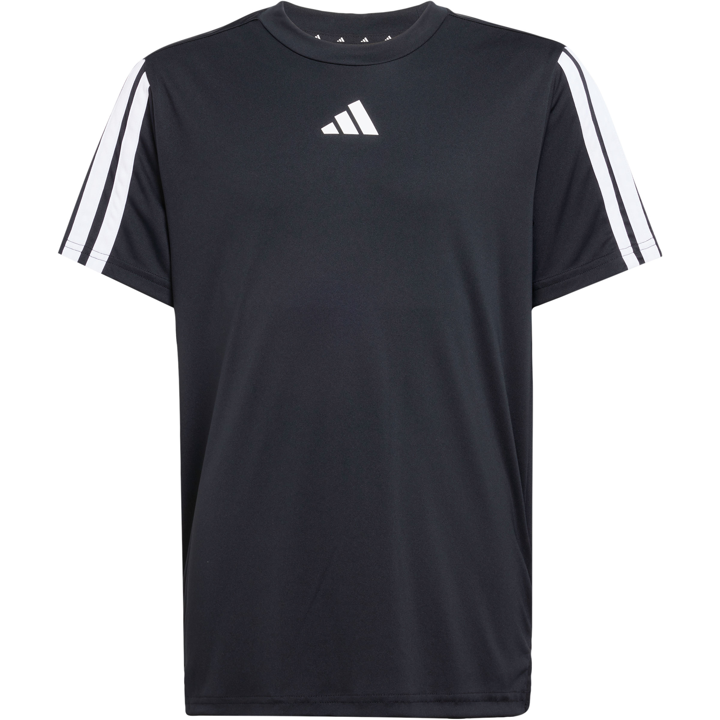 adidas Train Essentials 3-Stripes Kinder T-Shirts schwarz Größe 116 Laufen | Training & Fitness Elastisch