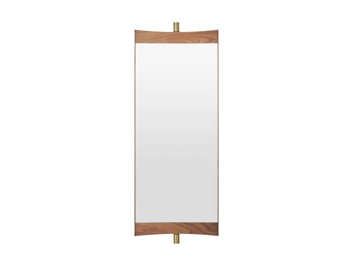 GUBI Miroir Vanity 1 Noyer-laiton