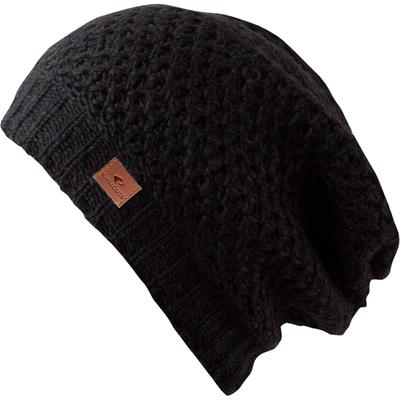 Beanie CHILLOUTS "Nele Hat", Damen, schwarz, Wolle, Mützen Beanie, mit weichem Fleece innen, atmungsaktiv, temperaturregulierend