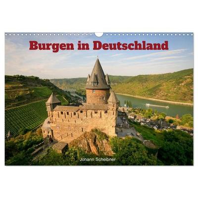 Burgen in Deutschland (Wandkalender 2027 DIN A3 quer), CALVENDO Monatskalender