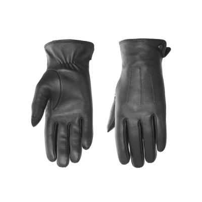 Lederhandschuhe PEARLWOOD "Travis", Herren, Gr. 8,5, schwarz, Schafsleder, unifarben, Handschuhe, Glattlederhandschuh