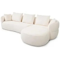 DAHEIM Ecksofa Imola Stoff Snow