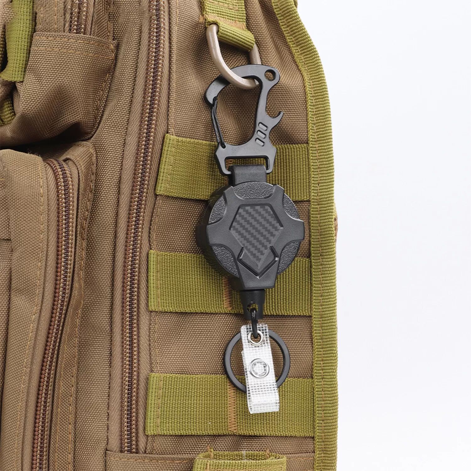 INF Porte-carte d'identité rétractable multifonctionnel Mech
