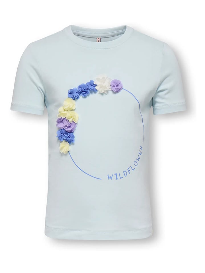 KIDS ONLY Shirt "Bloom" in Hellblau - 104