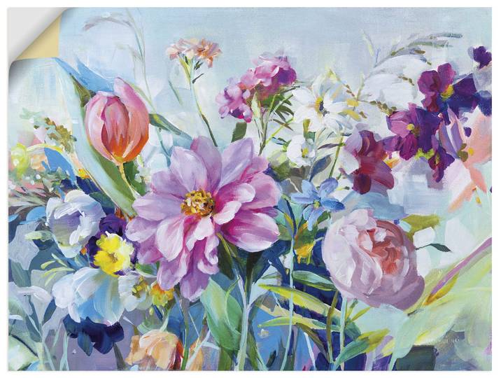 Wandbild ARTLAND High Summer Garden I , bunt (farbe bild(er): farbig), B:80cm H:60cm, Bilder, Wandbild, als Alubild, Leinwandbild, Poster, Wandaufkleber in verschied. Grössen