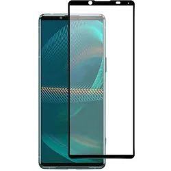 Screenguard Sony Xperia 5 III Full Screen Panzerglas Schutzfolie 2.5D 9H (Sony Xperia 5 III), Smartphone Schutzfolie, Schwarz