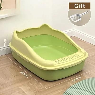 Inspire Essentials CozyGuard Anti Splash Cat Litter Box green