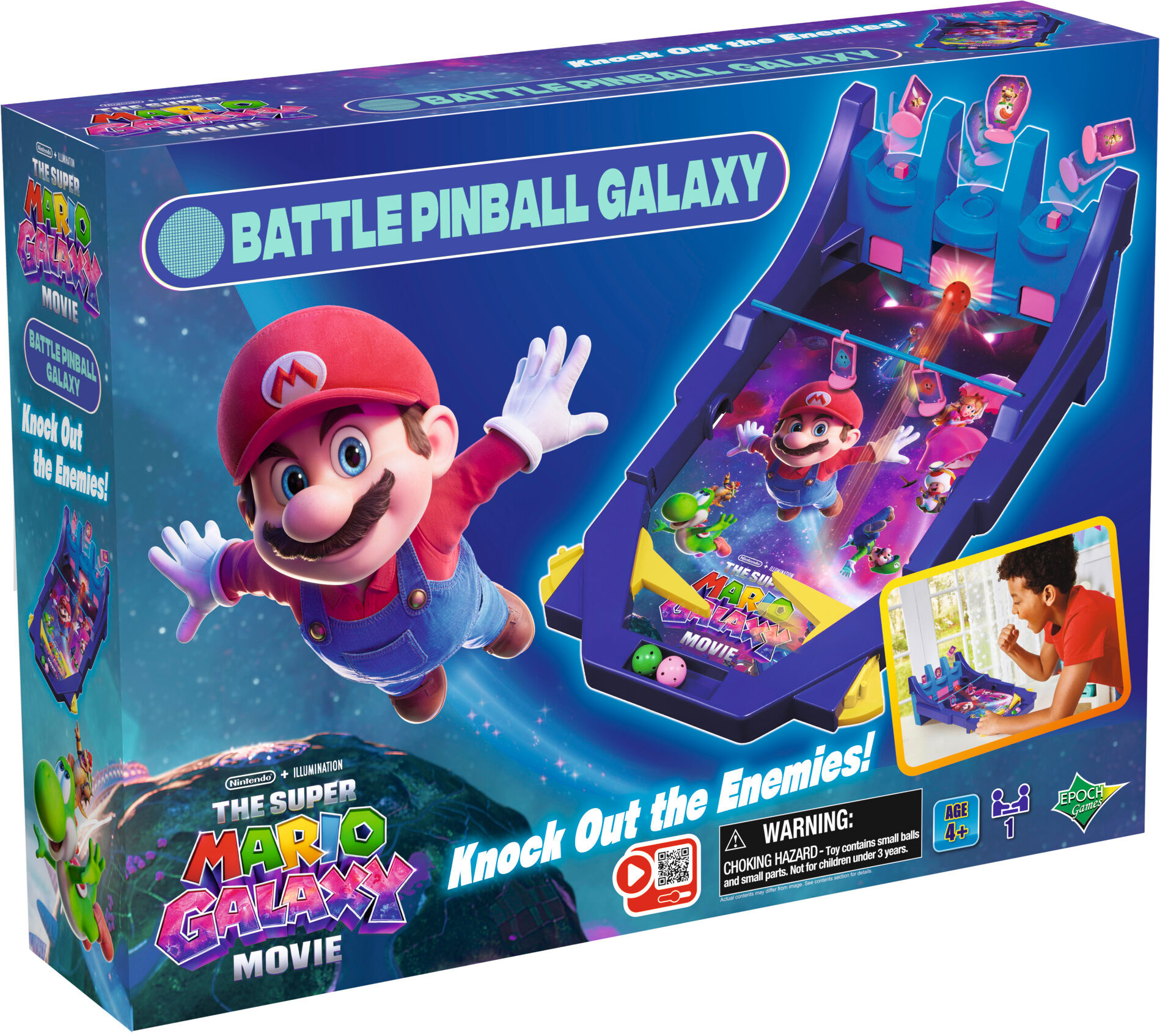 Spiel EPOCH GAMES "Super Mario™ Galaxy Movie Battle Pinball", bunt, Spiele, Kinder, Spiel