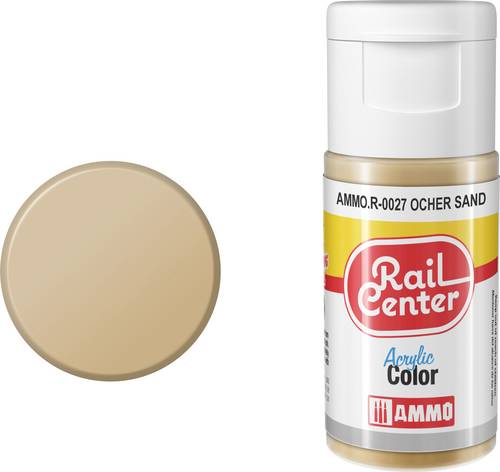 Rail Center AMMO.R-0027 Modellbau-Farbe Acryl, Sandocker matt 20ml