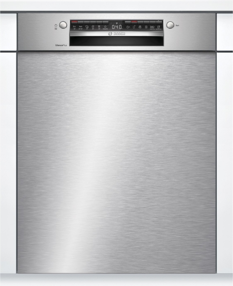 Bosch SMU4EVS15E, Halb integriert, Standardgröße (60 cm), Edelstahl, Edelstahl, 1,75 m, 1,65 m