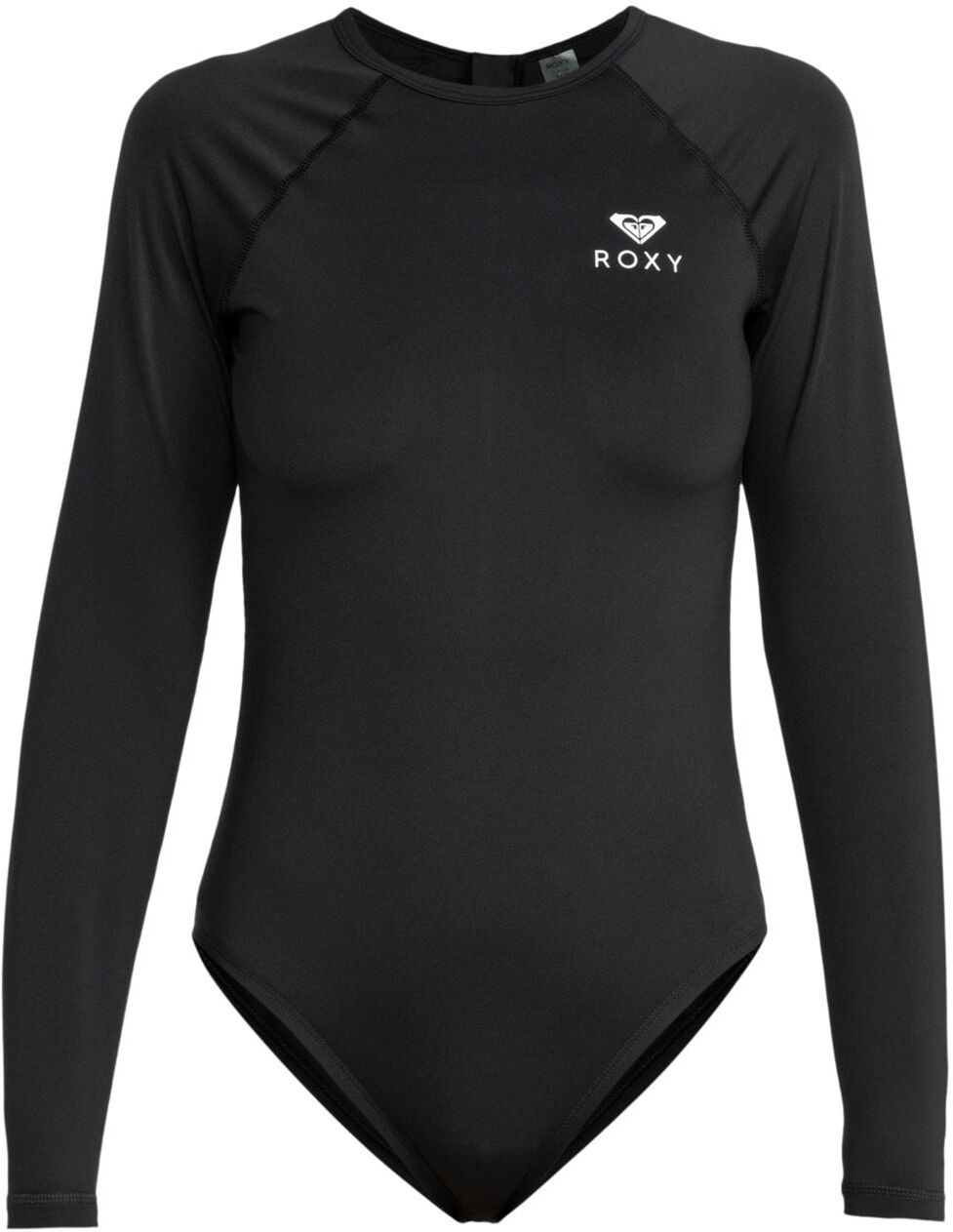 Badeanzug ROXY "Essentials", Damen, Gr. XL, Cup 0, grau (anthrazit), Recycling-Polyester, Badeanzüge Badeanzug anthrazit XL, Cup 0