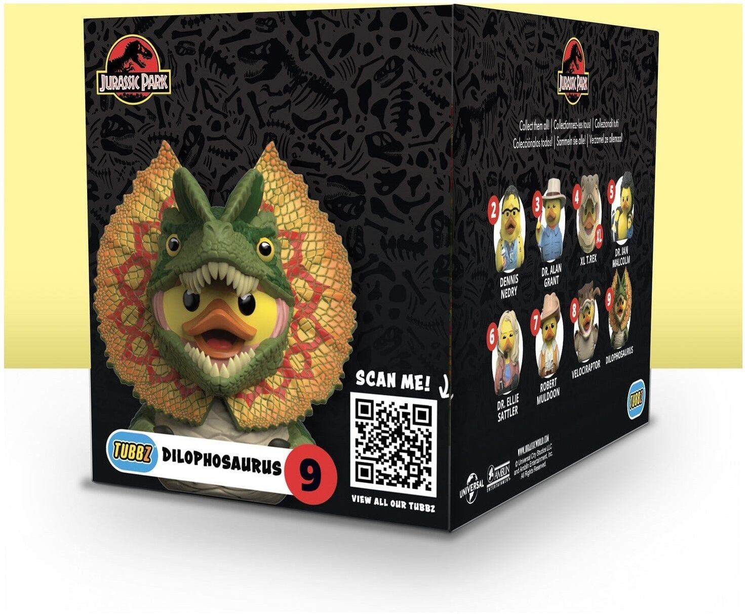 Tubbz Collectibles – Jurassic Park – Dilophosaurus (Boxed Edition) - Funko Collectible Action Figure
