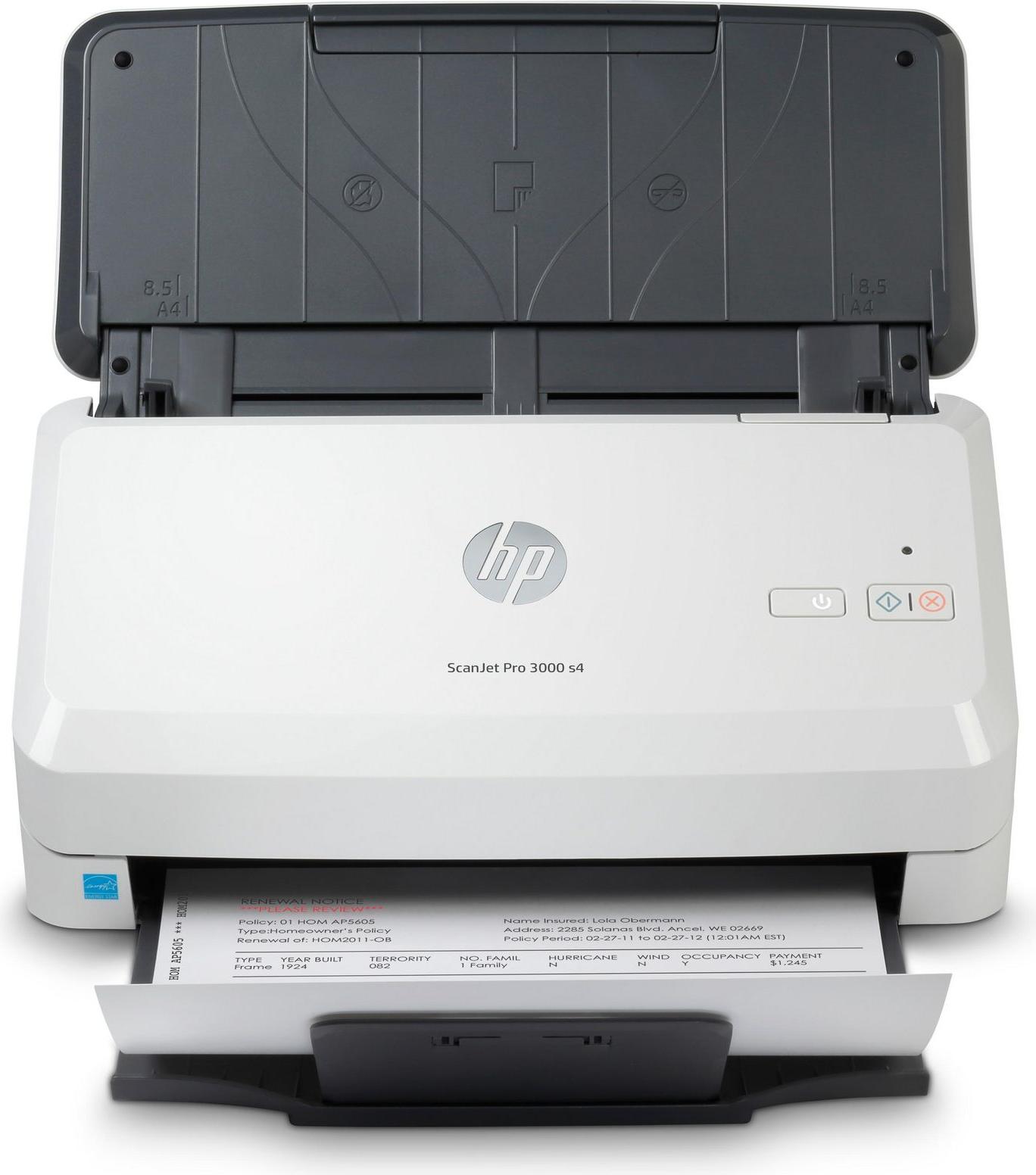HP ScanJet Pro 3000 s4, 216 x 3100 mm, 600 x 600 DPI, 48 Bit, 24 Bit, 40 Seiten pro Minute, Scanner mit Vorlageneinzug