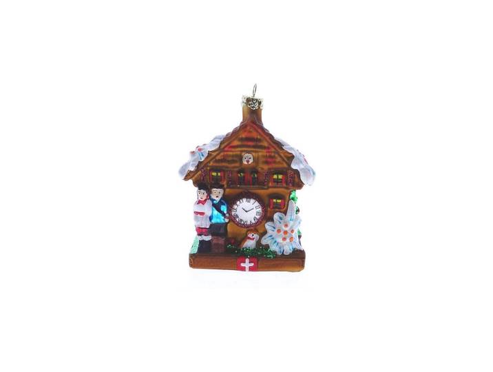 Weihnachtsbaumkugel CREANORM creanorm Weihnachtskugel Kuckucksuhr Heidi Peter Mehrfarbig , braun (mehrfarbig), Weihnachtsbaumkugeln, Weihnachtsbaumkugel