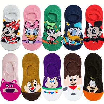 Cartoons Street Style Invisible Socks For Men And Women 10 Pairs Cartoons Street Style Invisible Socks For Men And Women 10 Pairs