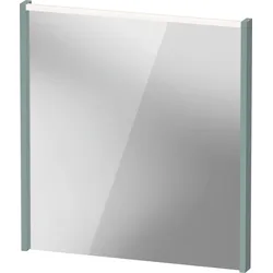 Duravit D-Code Spiegel, LED-Lichtfeld oben, 650x700mm, externer Lichtschalter notwendig, 5 W, DC70760HGHG0000, Farbe: Fjordgrün Matt