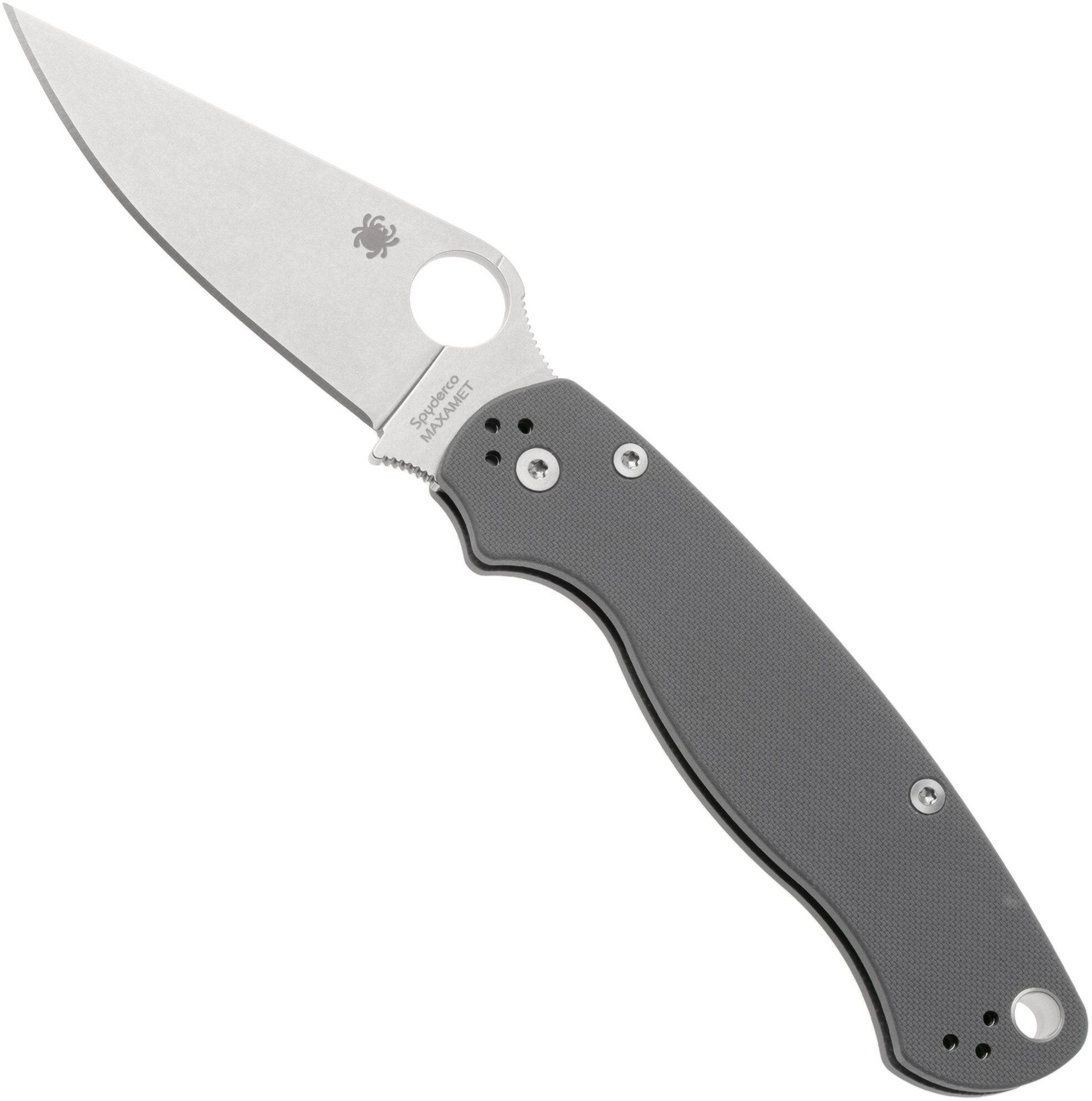 Spyderco Paramilitary 2 Maxamet C81GPDGY2 coltello da tasca