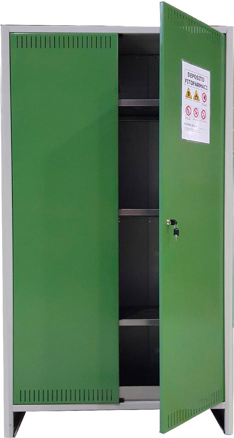 prometal Os110k10175f.N Armadio Da Esterno Armadietto Per Fitofarmaci Cm 100x40x179 H - Os110k10175fn