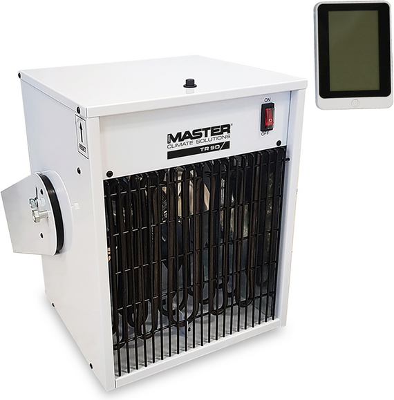 Master TR 9D - Générateur d'air chaud électrique avec ventilateur - 9 kW - Unité de commande à distance
