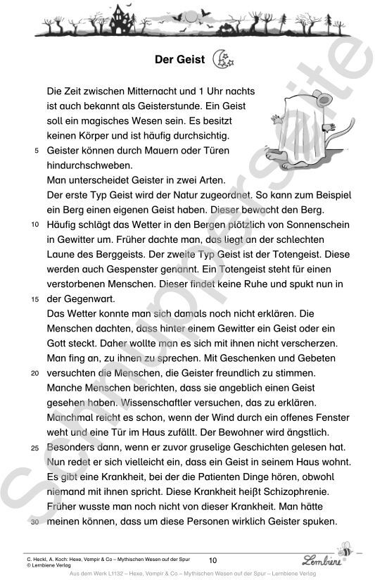 Lernbiene Hexe, Vampir & Co - Mythischen Wesen auf der Spur