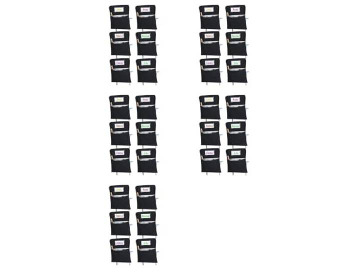 Mucshim Stuhl-Aufbewahrungstasche Paketinhalte 30 Namensschild Paket enthält 30 Schulstuhltaschen und 30 Namensschilder für den täglichen Bedarf.