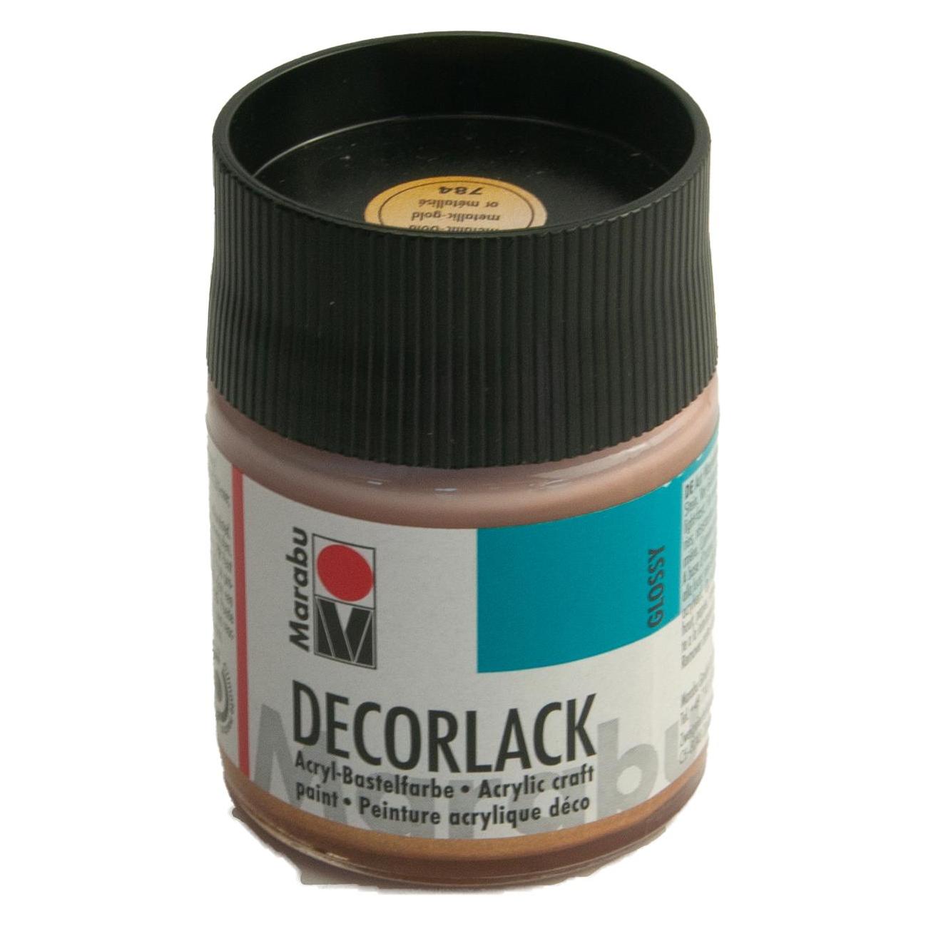 Marabu Acryllack "Decorlack", metallic-gold, 50 ml, im Glas (50 ml) (11300005784)