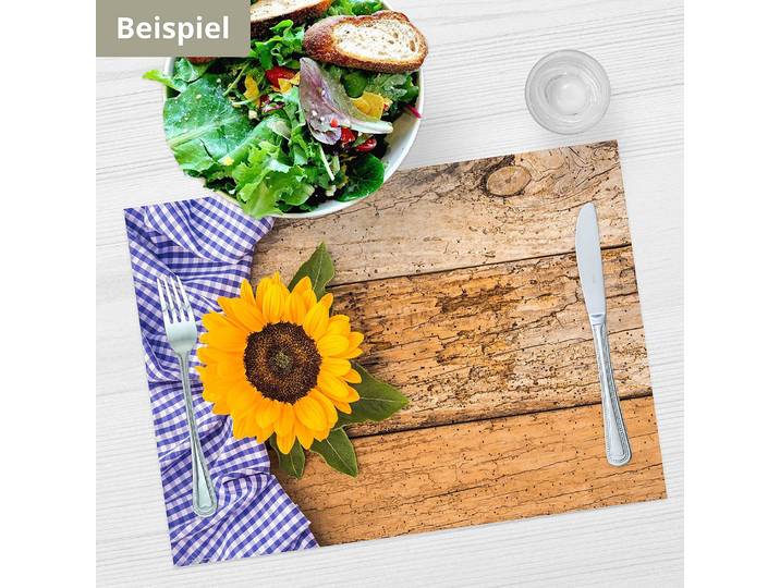 Tischset Sonnenblume 12er-Set 44 x 32cm Multicolor