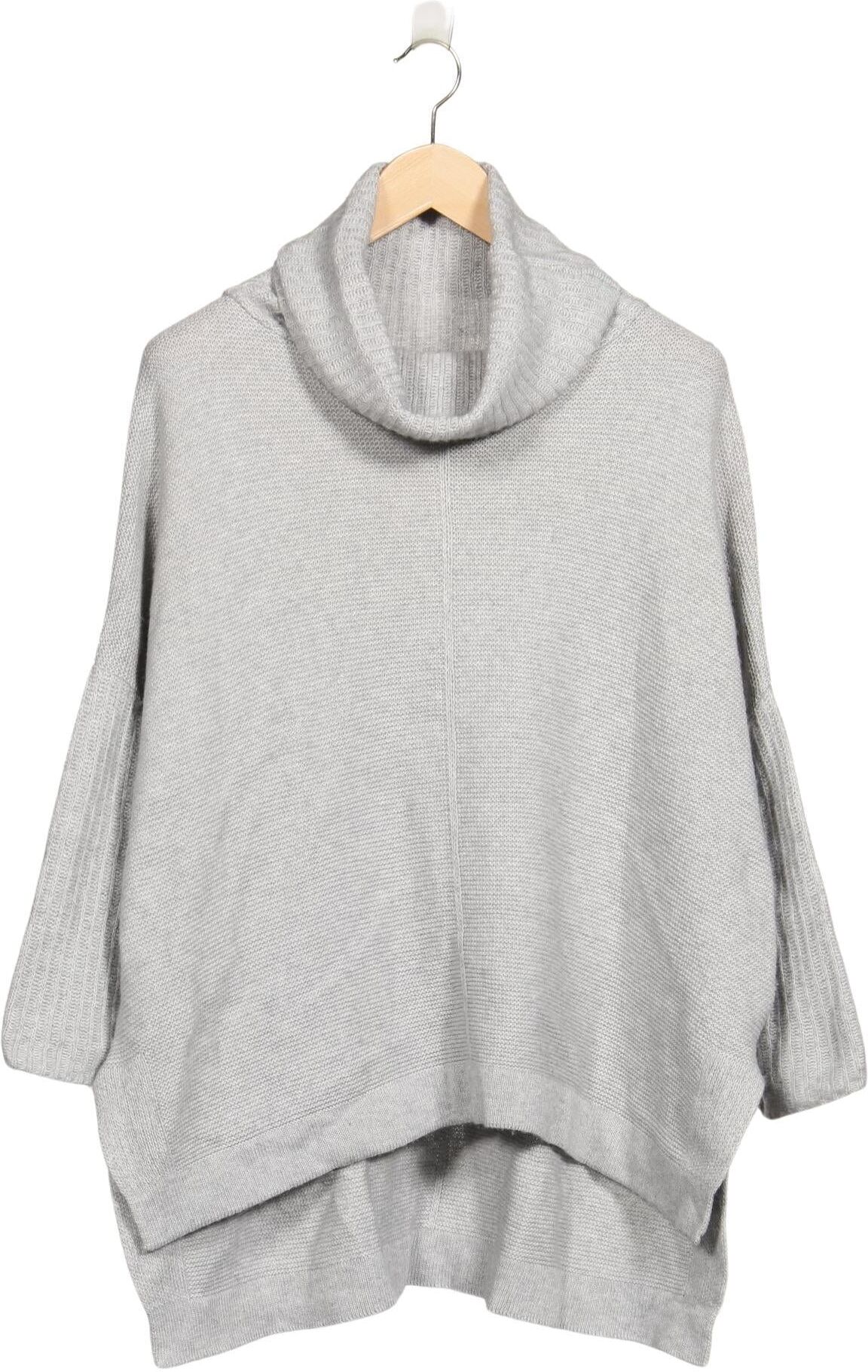 Zwillingsherz Damen Pullover, Grau, Gr. S, Wolle / Viskose / Synthetik / Kaschmir - Second Hand