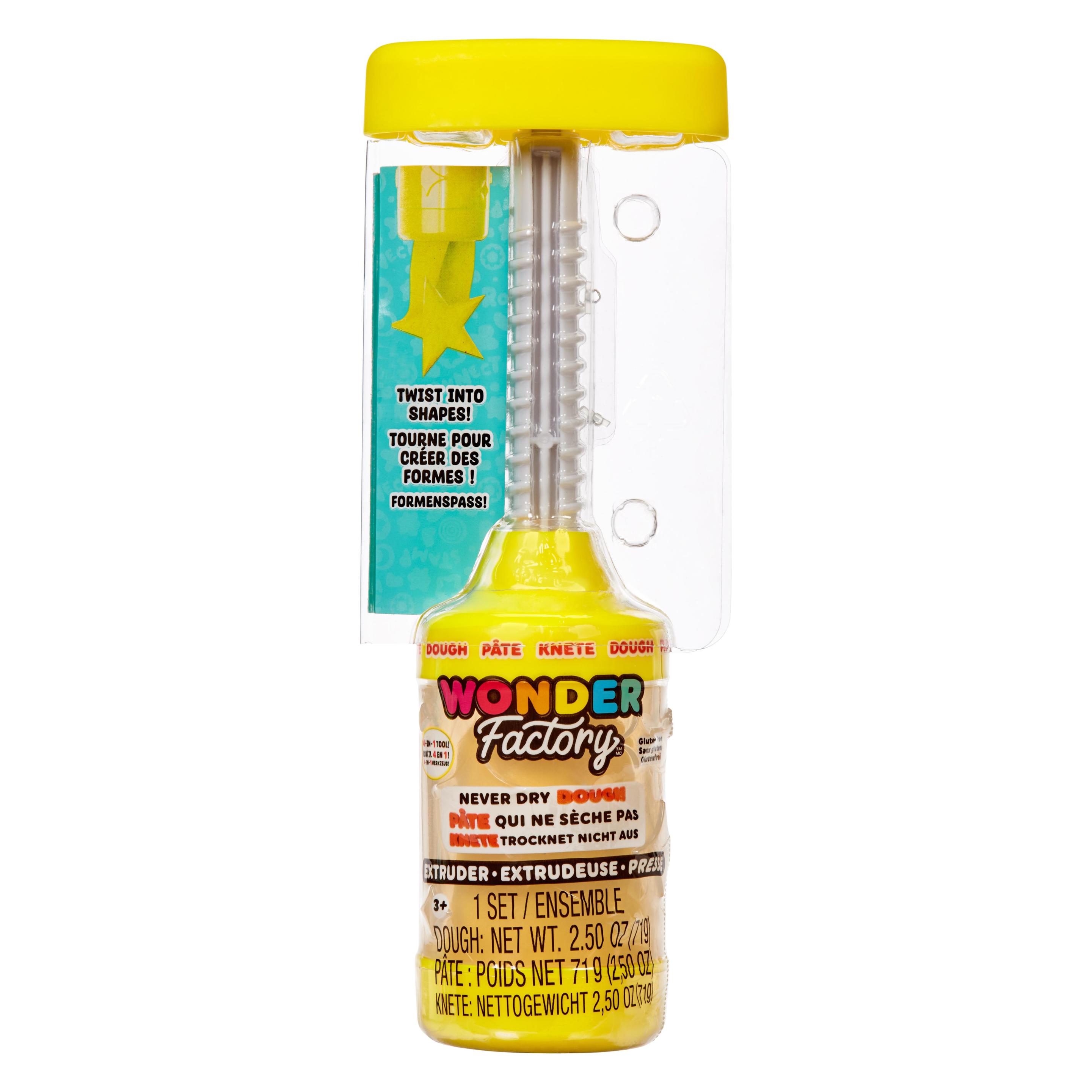 MGA Wonder Factory Never Dry Teig-Extruder, Gelb (532279)