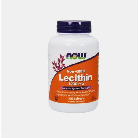 NOW LECITINA DE SOJA 1200mg 100 CAPSULAS