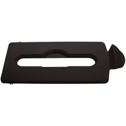 Papierdeckeleinsatz mit verlängerter Öffnung für Rubbermaid Slim Jim Recycling-Station | HxBxT 1,3x20,3x42cm | Polypropylen | Braun von PROREGAL