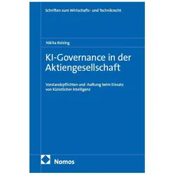 KI-Governance in der Aktiengesellschaft, Fachbücher von Nikita Rolsing
