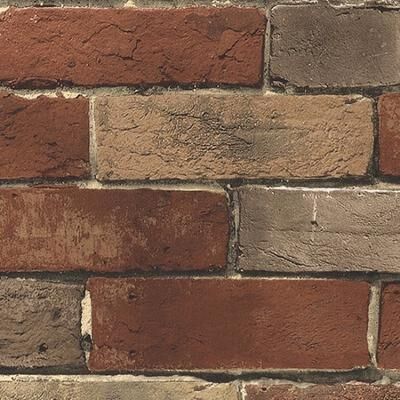 Manhattan Comfort Photo Brick Weston Rust Brick 32.7-foot x 20.5-inch Wallpaper - 32.7-foot x 20.5-inch