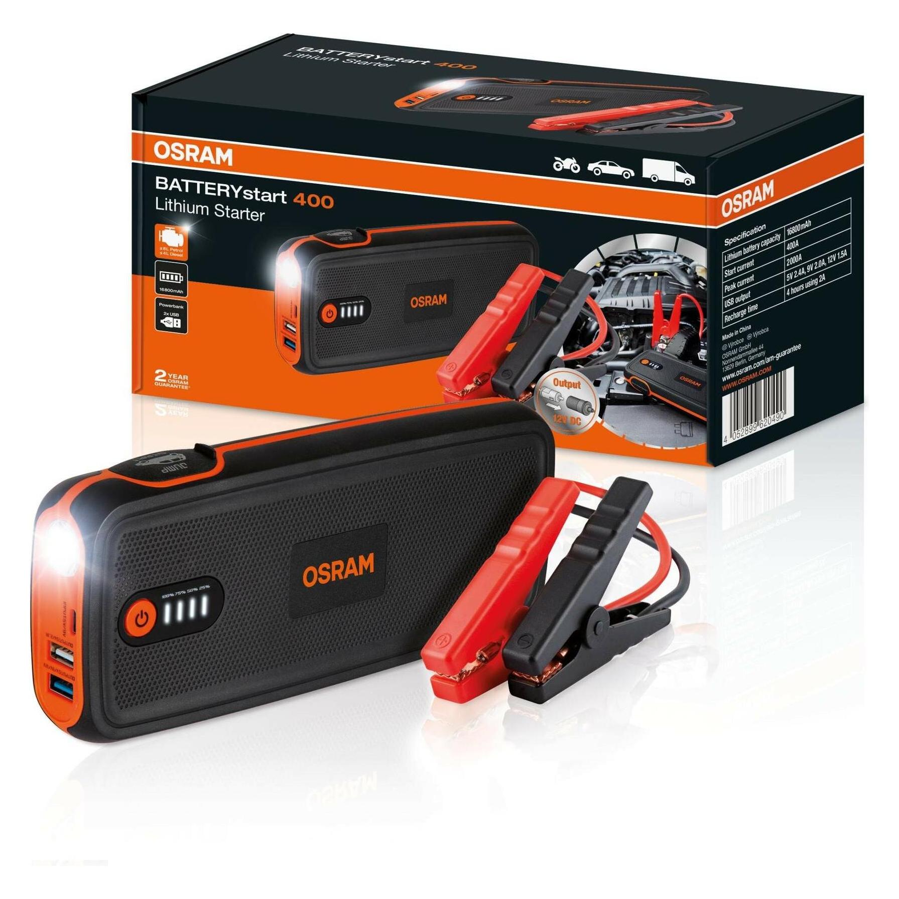 Osram BatteryStart 400 (2000 A, 16800 mAh) (OBSL400)