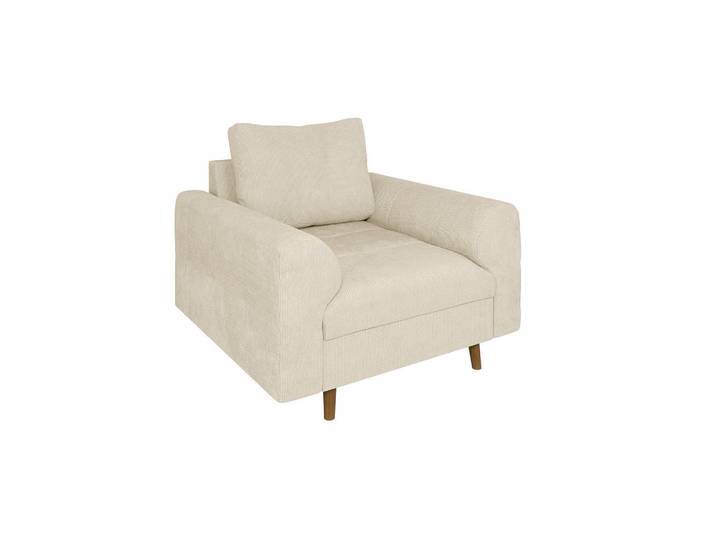 S-Style Sessel Sigurd Beige Chenille, Echtholz, Teilmassiv,Buche, Birke, Füllung: Polyetherschaumkern, 97x81x93 cm, Wohnzimmer, Sessel, Polstersessel