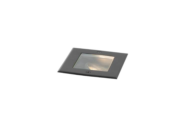 Spot de sol moderne noir orientable IP65 - Oneon
