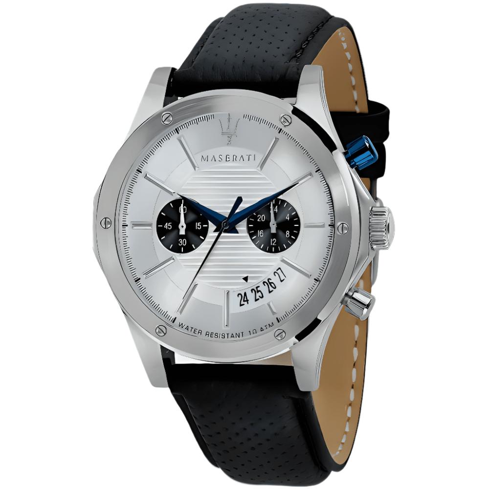 Maserati Circuito Silbernes Zifferblatt Herrenuhr - R8871627005