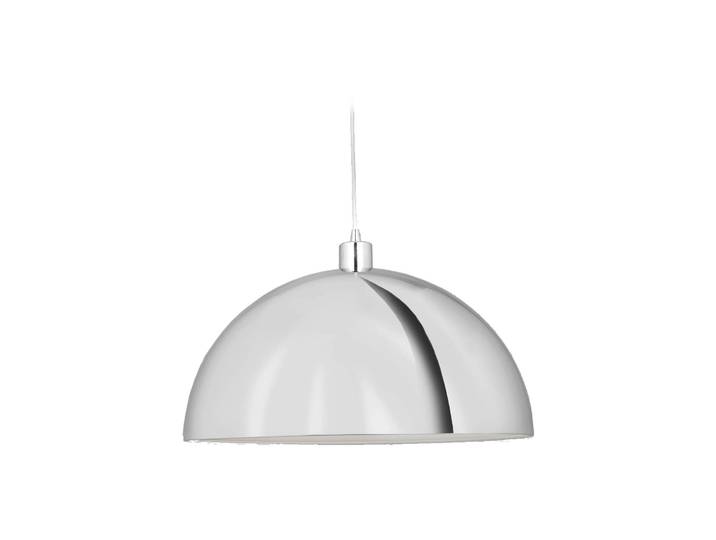 Aluminor Hängelampe Dome, dimmbar, chrom / silber, für Wohn- / Esszimmer, Metall, Pendelleuchte