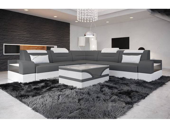 Couch Trivento L-Form in Stoff