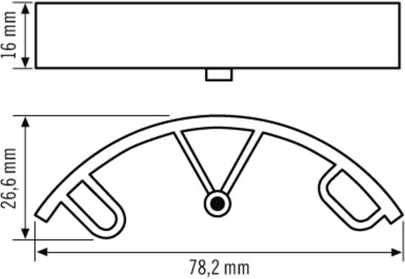 ESYLUX Fixation BASIC SPACER blanc (EB10423130)