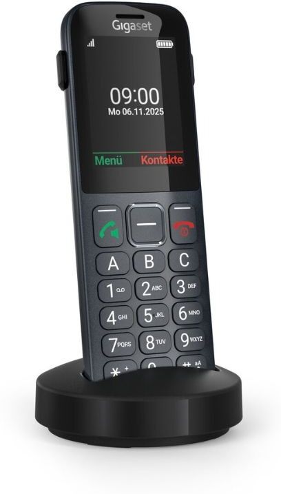Siemens Gigaset Comfort 600 SIM Téléphone 4G/LTE pratique avec emplacement pour carte SIM intégré, alliant les fonctionnalités classiques d'un téléphone fixe