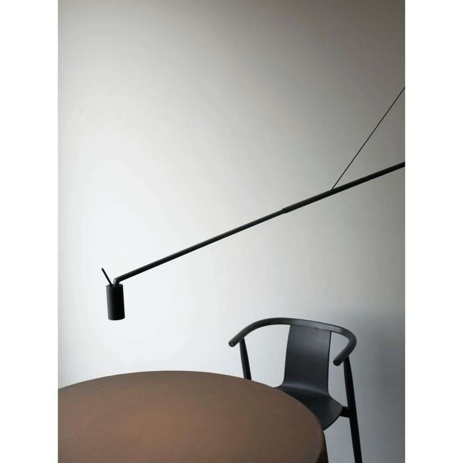 Nemo Lighting Swan verstelbare wandlamp - Mat zwart - Aluminium