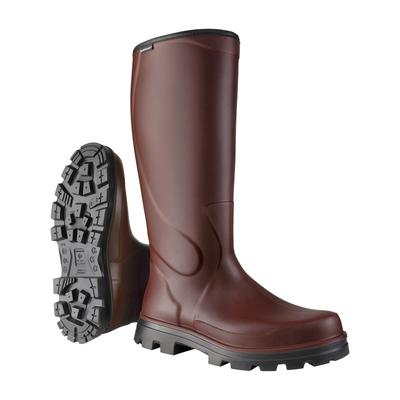 Gummistiefel DUNLOP "Purofort Steeplechase Bonnie", Damen, Gr. 37, braun (rot), Schuhe Gummistiefel