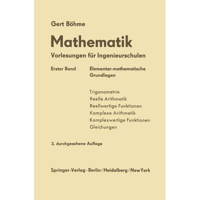 Elementar-mathematische Grundlagen, Taschenbuch von Gert Böhme, Springer Berlin, 978-3-642-49428-4